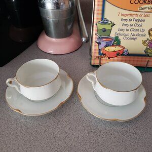 Set of 2 Bavaria Tea Cup with Saucer Cups & Saucers